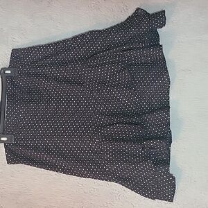 Ann Taylor Factory - Black Polka Dot Skirt Size 8 SKU 023